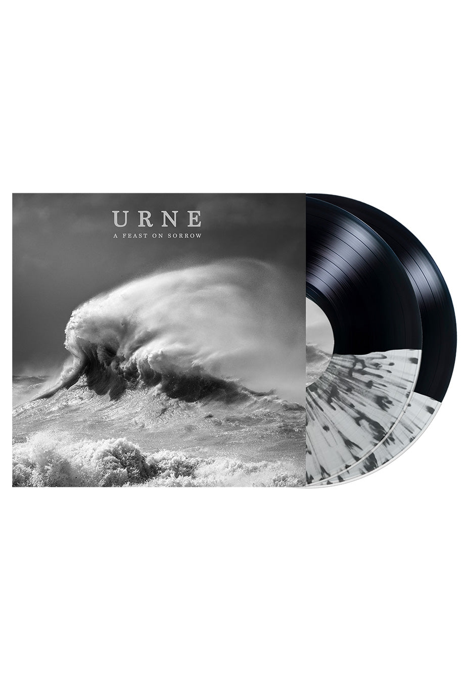 Urne - A Feast On Sorrow Ultra Clear / Black - Splattered 2 Vinyl | Neutral-Image