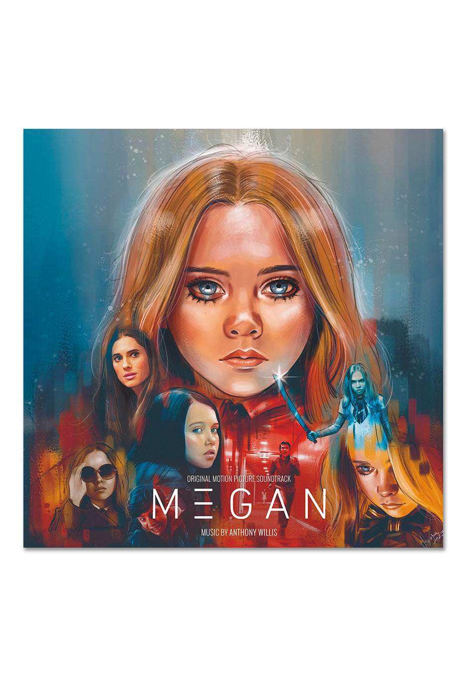 M3GAN - M3GAN OST (Anthony Willis) Blue & White Swirl - Colored 2 Vinyl | Neutral-Image