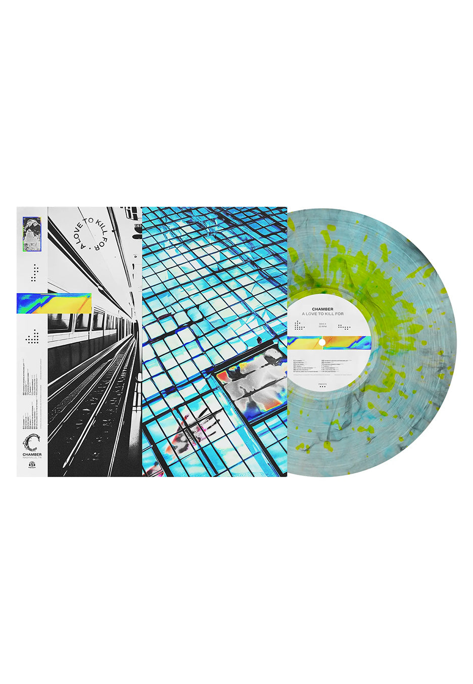 Chamber - A Love To Kill For Clear w/ Black & Blue Smoke w/ Yellow - Splattered Vinyl | Neutral-Image