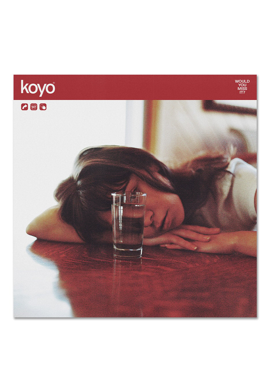 Koyo - Would You Miss It? Clear w/ Maroon - Splattered Vinyl | Neutral-Image