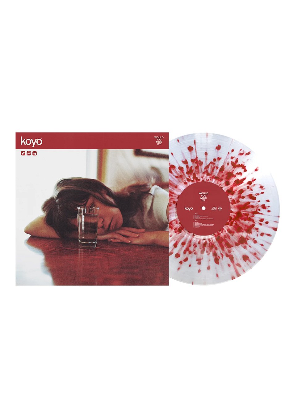 Koyo - Would You Miss It? Clear w/ Maroon - Splattered Vinyl | Neutral-Image