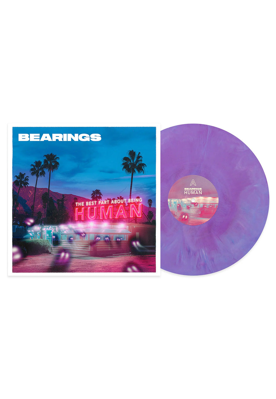 Bearings - Best Part About Being Human Ltd. Purple/White/Blue Galaxy - Colored Vinyl | Neutral-Image