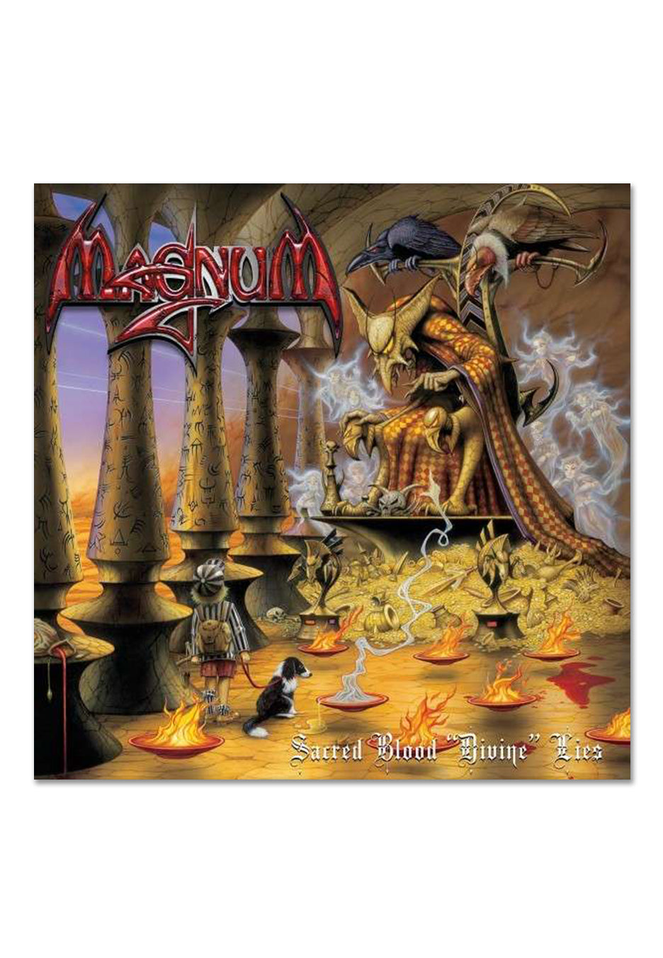 Magnum - Sacred Blood "Divine" Lies Solid Red - Colored 2 Vinyl | Neutral-Image