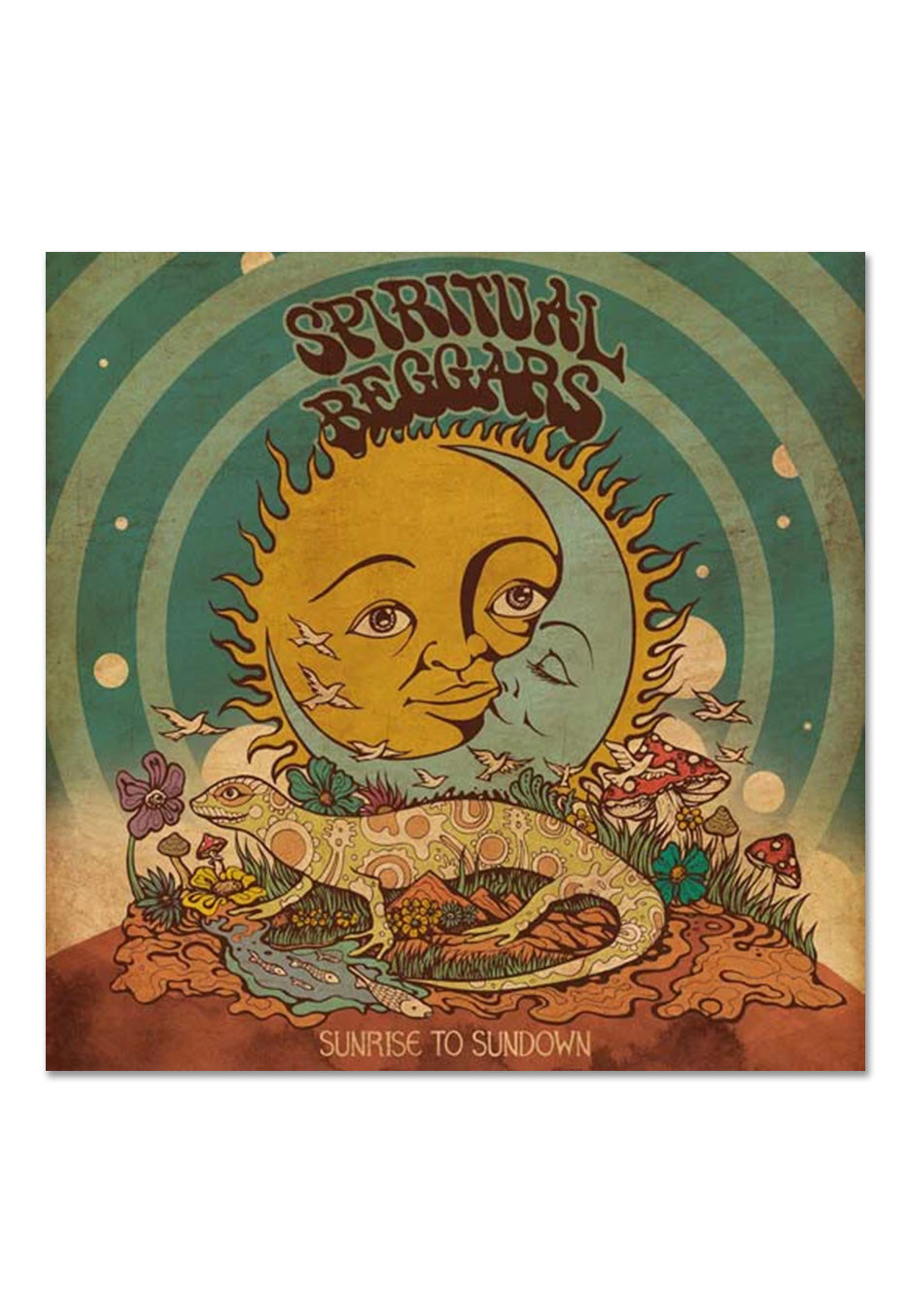 Spiritual Beggars - Sunrise To Sundown Ltd. Coke Bottle Clear & Green - Colored Vinyl | Neutral-Image