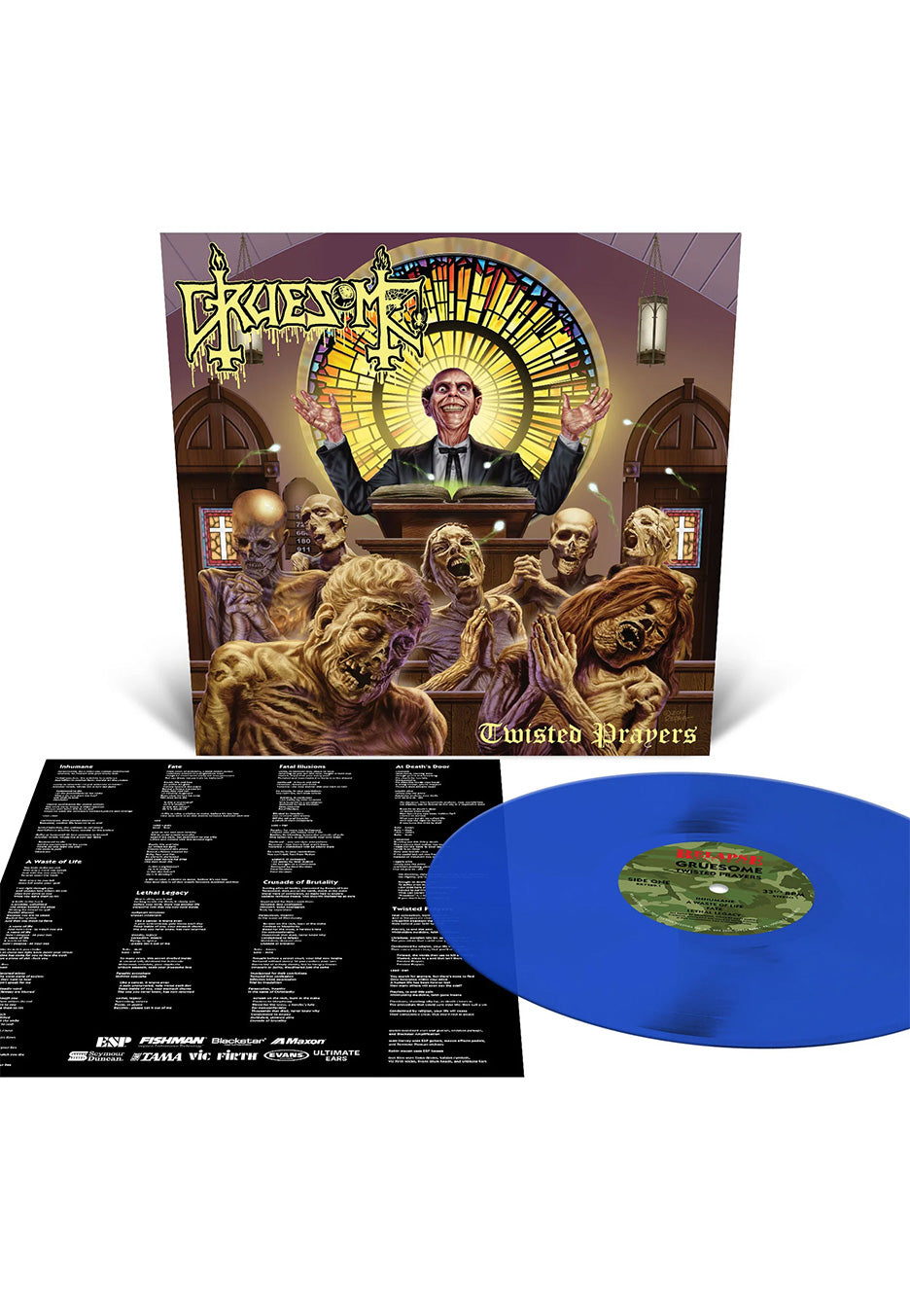 Gruesome - Twisted Prayers Clear Blue - Colored Vinyl | Neutral-Image