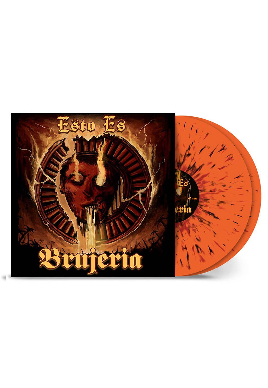 Brujeria - Esto Es Brujeria Ltd. Orange/Red/Black - Splattered 2 Vinyl | Neutral-Image