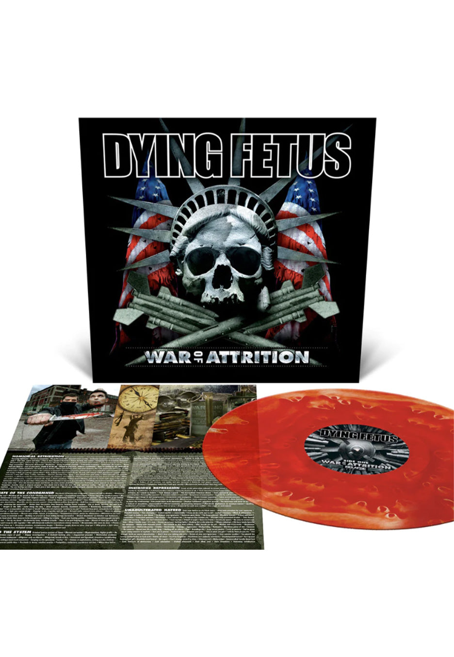 Dying Fetus - War Of Attrition Blood Red Cloudy - Colored Vinyl | Neutral-Image