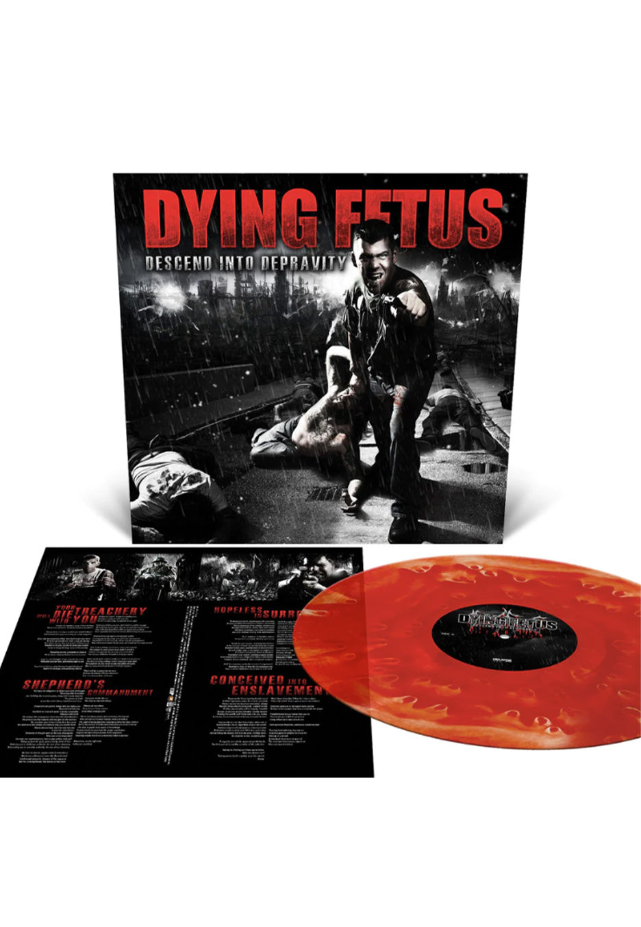 Dying Fetus - Descend Into Depravity Blood Red Cloudy - Colored Vinyl | Neutral-Image