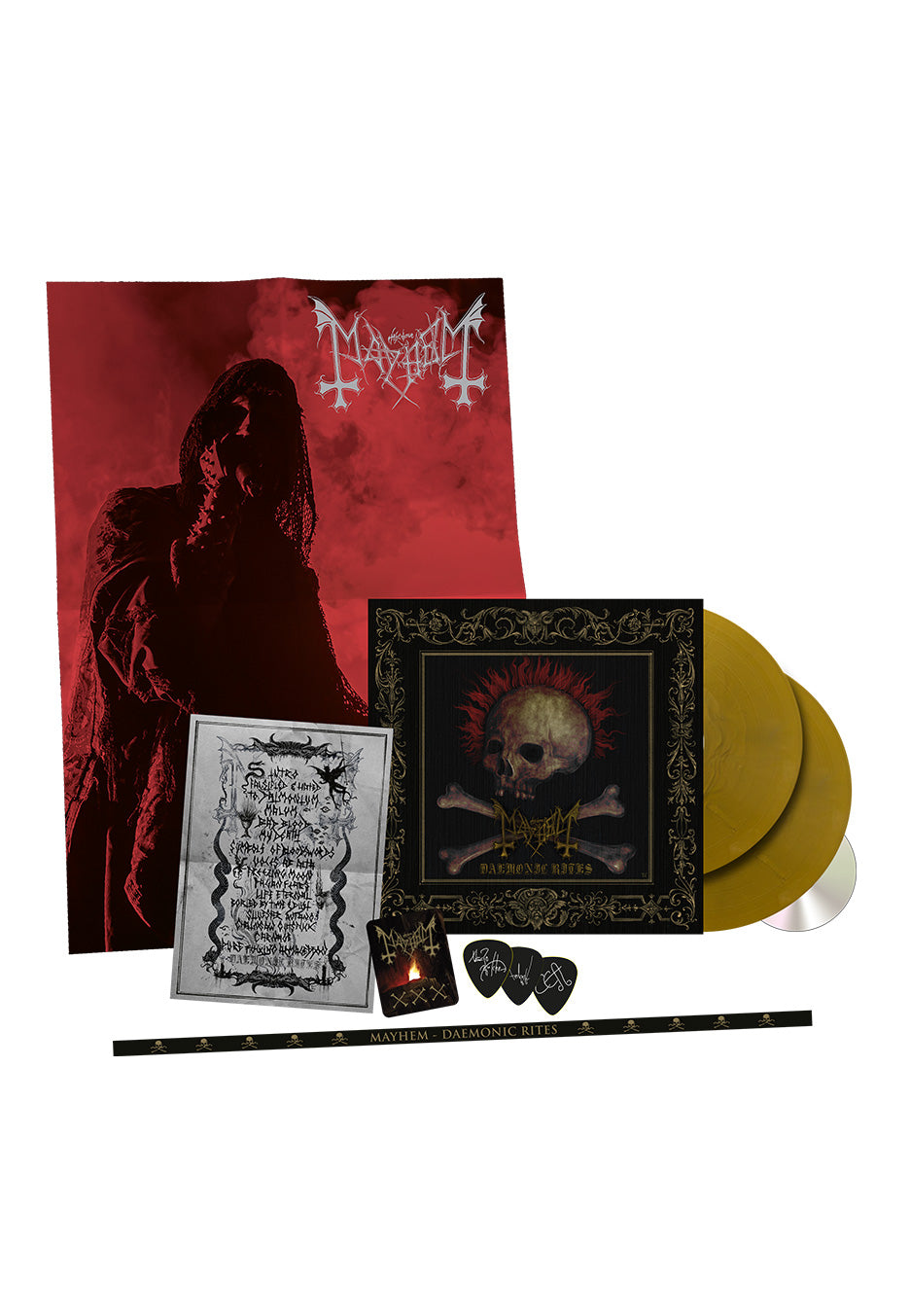 Mayhem - Daemonic Rites - Ltd. Deluxe Golden 2 LP + CD Box Set | Neutral-Image