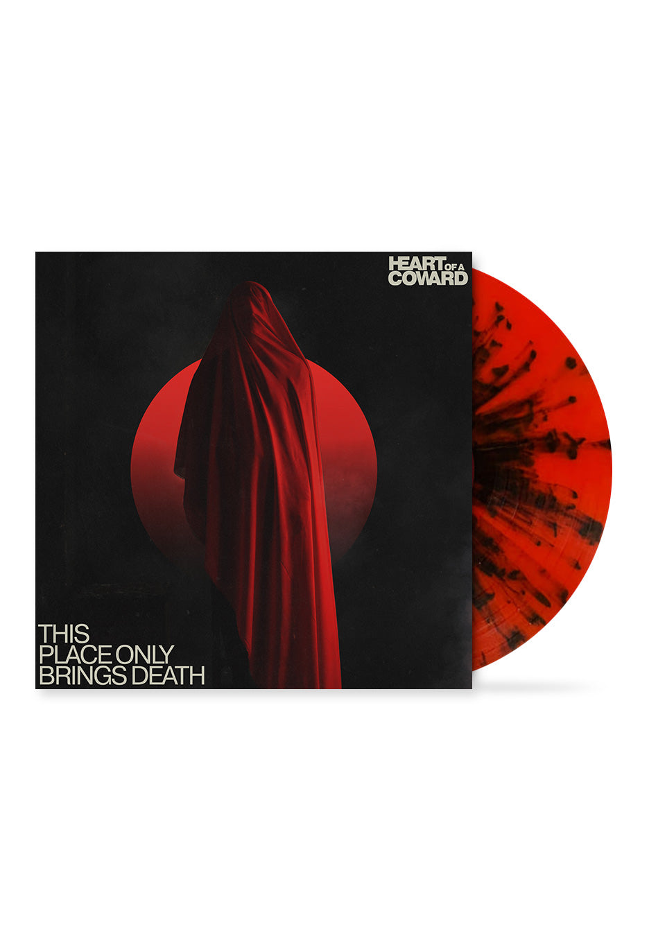 Heart Of A Coward - This Place Only Brings Death Splatter w/ Transparent Red/Black - Splattered Vinyl | Neutral-Image