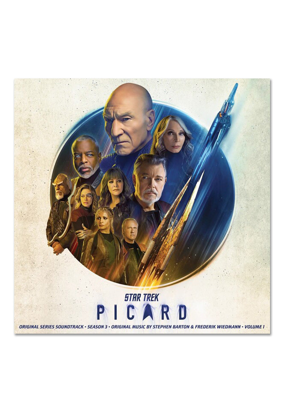 Star Trek - Picard Season 3 Volume 1 Ltd. Sky Blue w/ White Burst - Colored 2 Vinyl | Neutral-Image