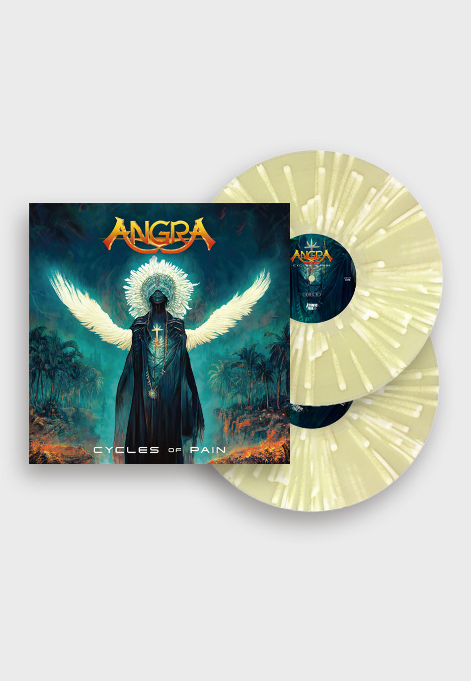 Angra - Cycles Of Pain Ltd. Clear Yellow w/ White - Splattered 2 Vinyl | Neutral-Image