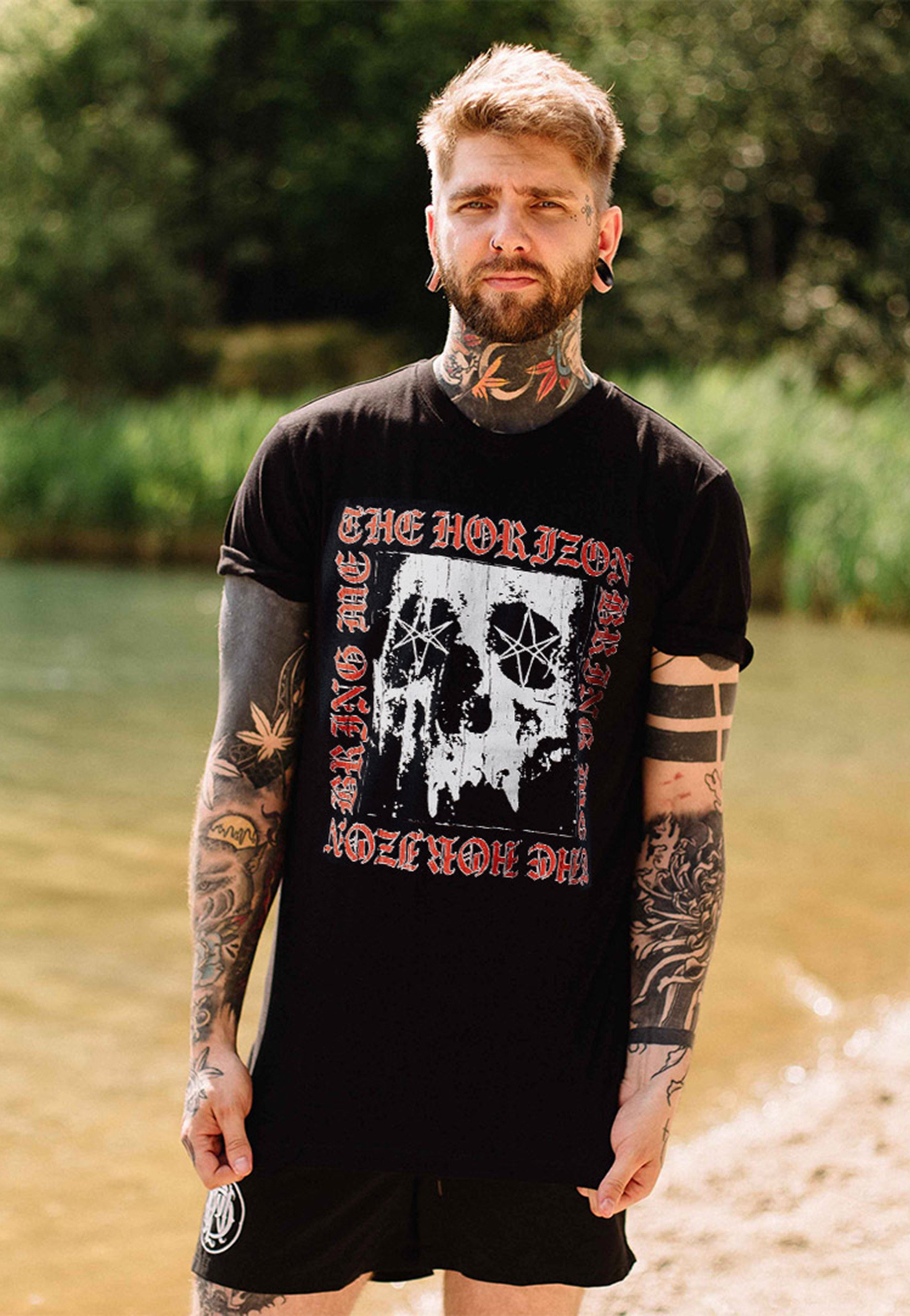 Bring Me The Horizon - Metal Logo Skull - T-Shirt | Men-Image