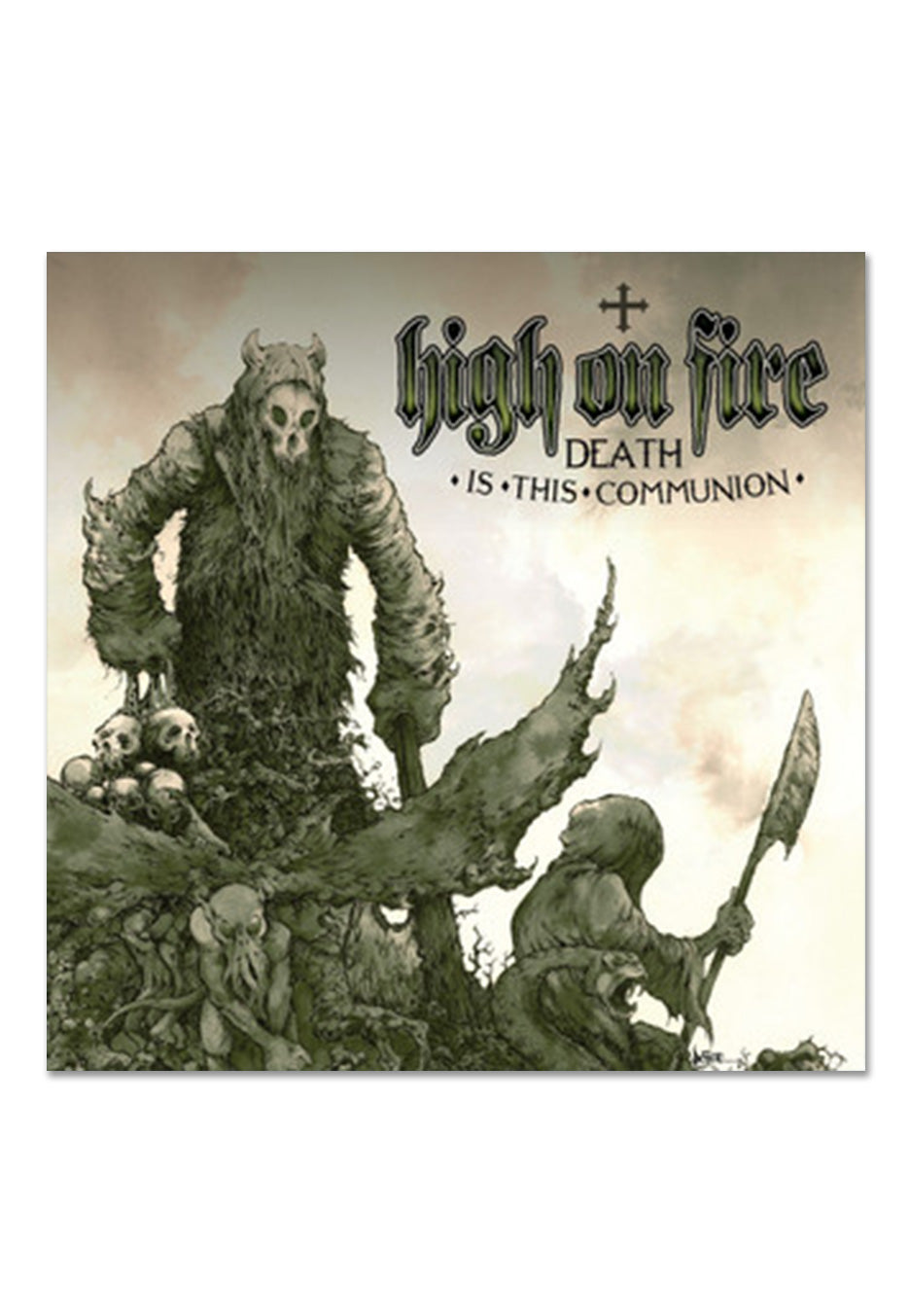 High On Fire - Death Is This Communion Swamp Green/ Bone White Galaxy - Colored 2 Vinyl | Neutral-Image