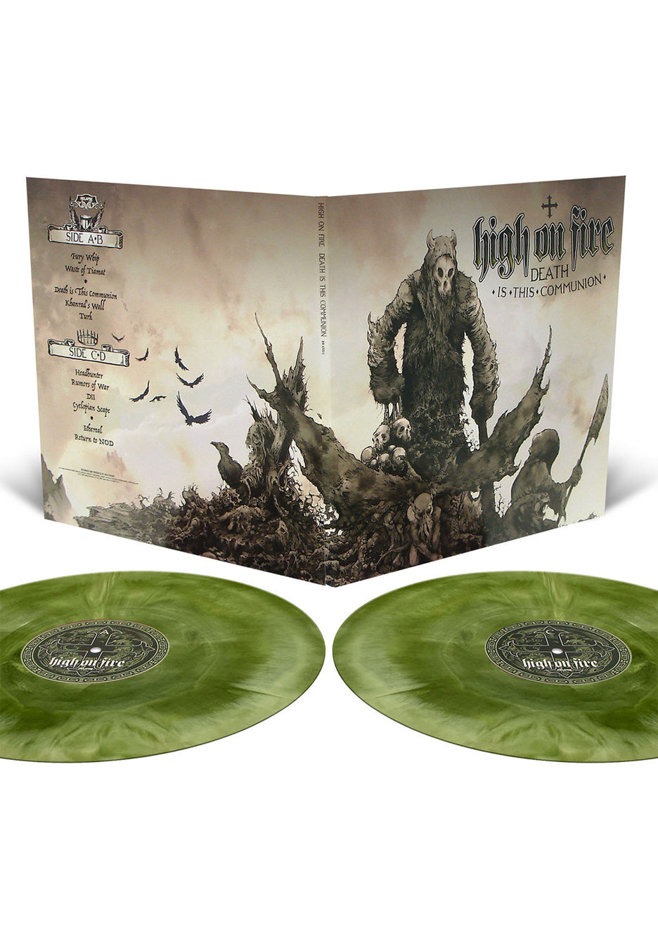 High On Fire - Death Is This Communion Swamp Green/ Bone White Galaxy - Colored 2 Vinyl | Neutral-Image