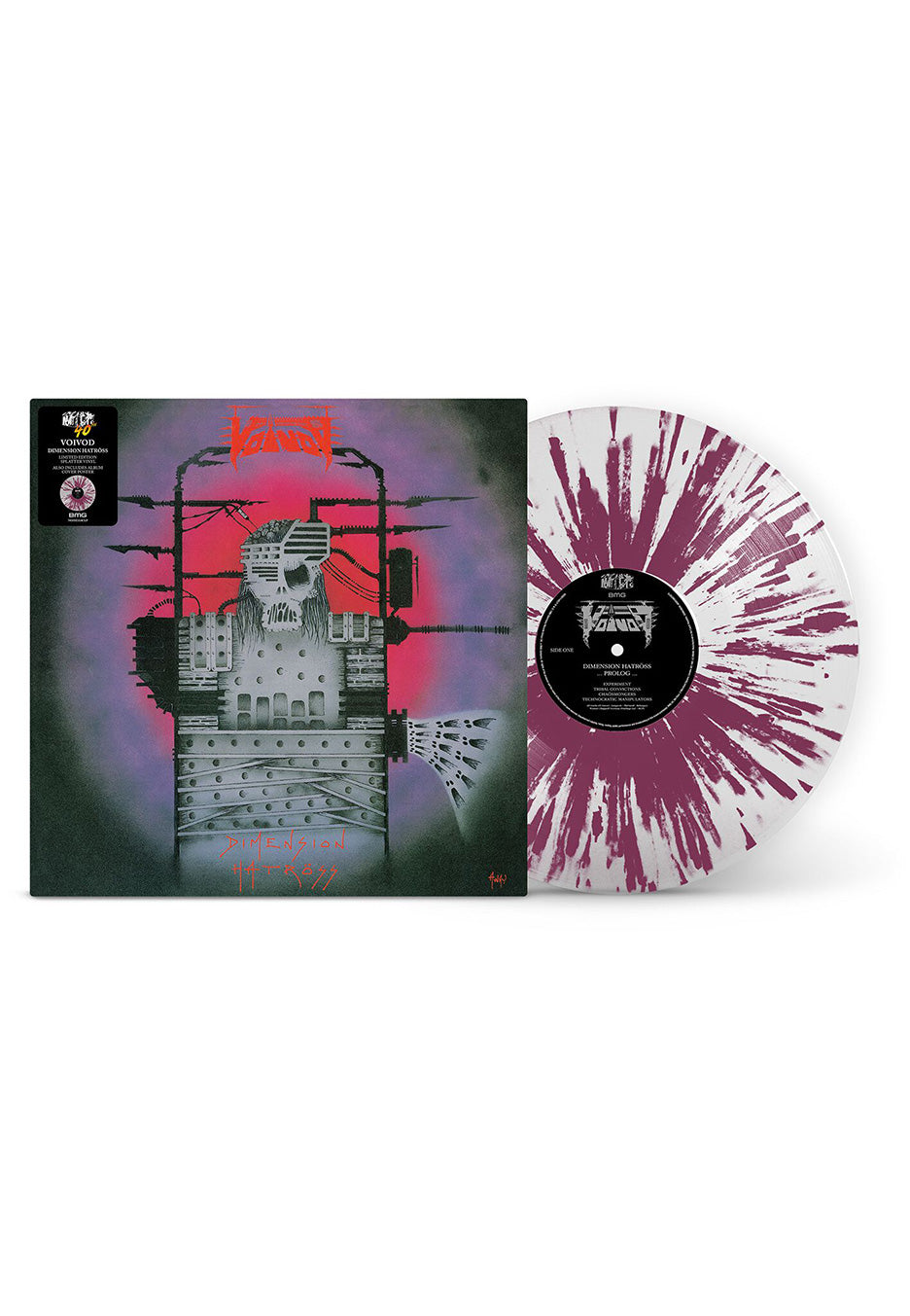 Voivod - Dimension Hatröss Ltd. White w/ Pink Splatter - Colored Vinyl | Neutral-Image