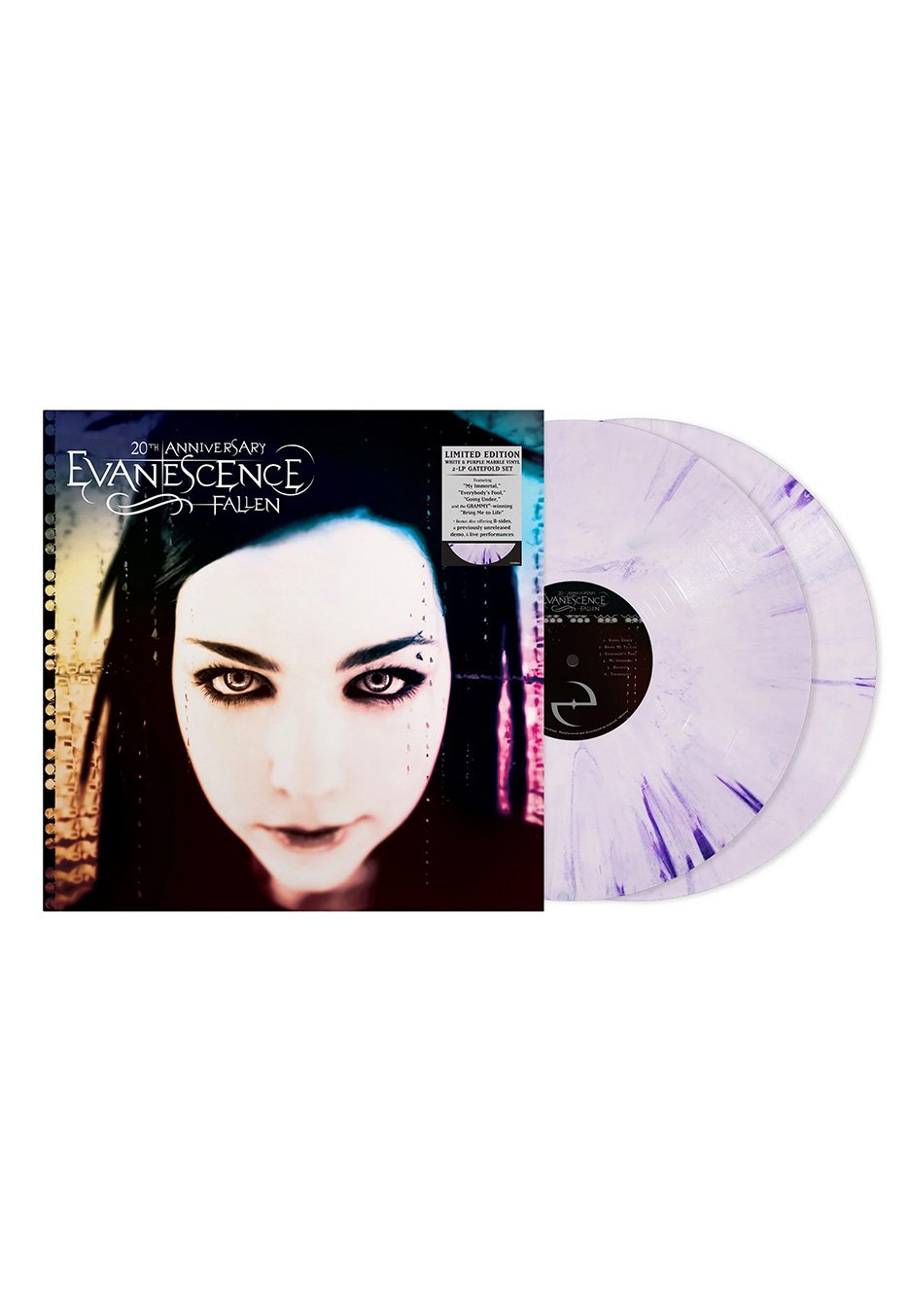 Evanescence - Fallen (Remastered 2023 Deluxe Edition) Ltd. White/Purple - Marbled 2 Vinyl | Neutral-Image