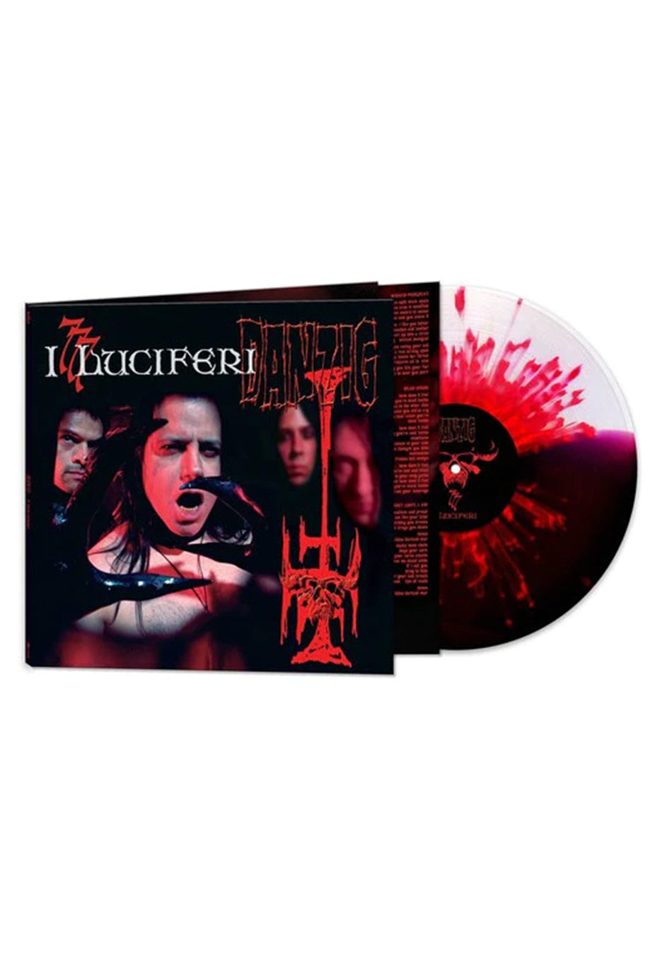 Danzig - 777: I Luciferi Ltd. Black/White Half/Half w/ Red Splatter - Colored Vinyl | Neutral-Image