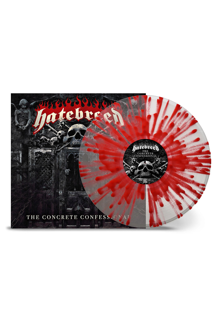 Hatebreed - The Concrete Confessional Ltd. Clear w/ Red - Splattered Vinyl | Neutral-Image