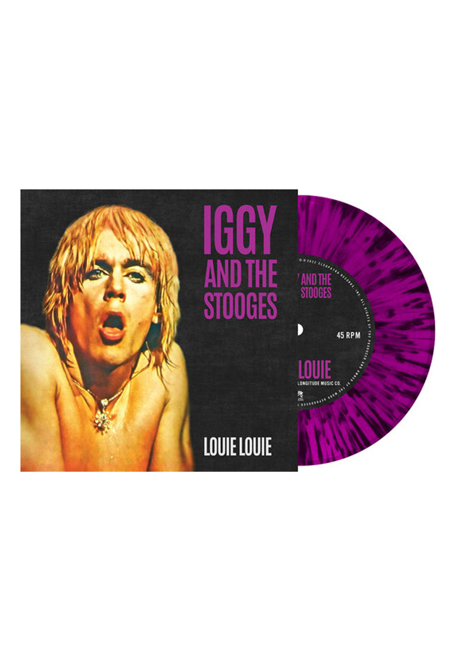 Iggy And The Stooges - Louie Louie Ltd. Purple/Black - Splattered 7 Inch | Neutral-Image