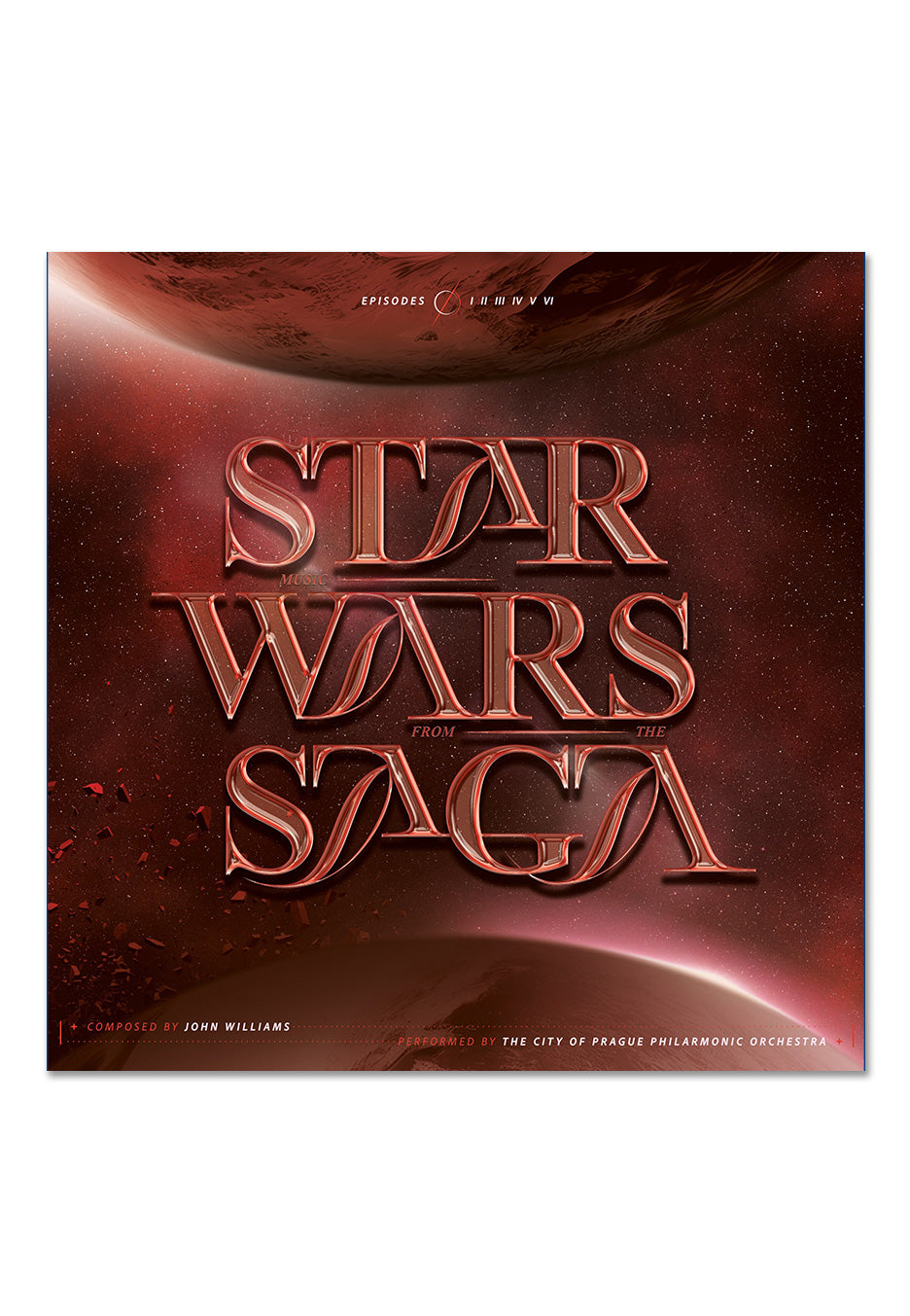 Star Wars - Music From The Star Wars Saga (City Of Prague Orchestra) Ltd. Transparent Red - Colored 2 Vinyl | Neutral-Image