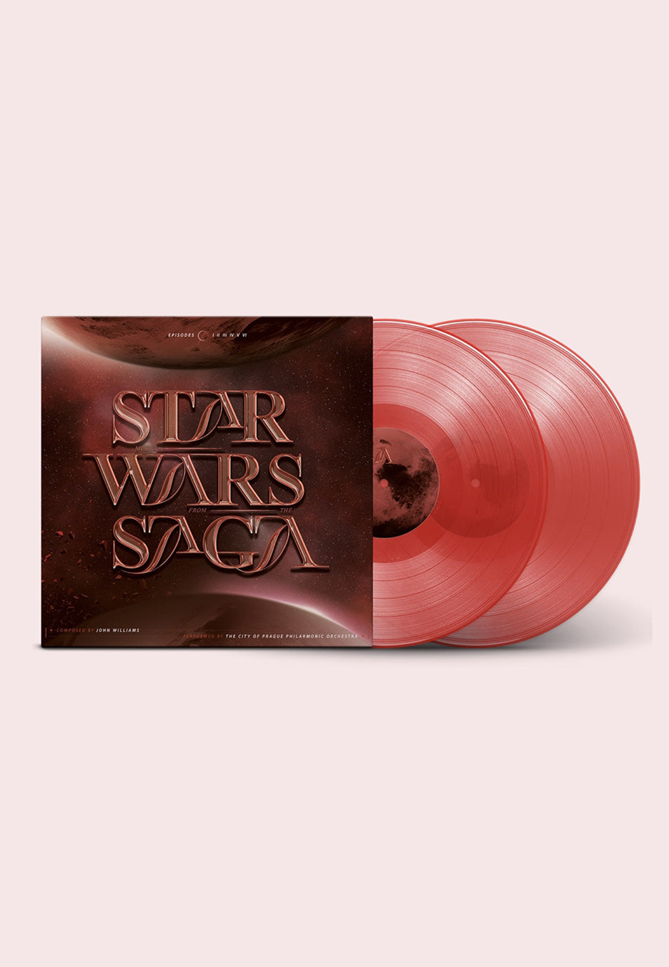 Star Wars - Music From The Star Wars Saga (City Of Prague Orchestra) Ltd. Transparent Red - Colored 2 Vinyl | Neutral-Image