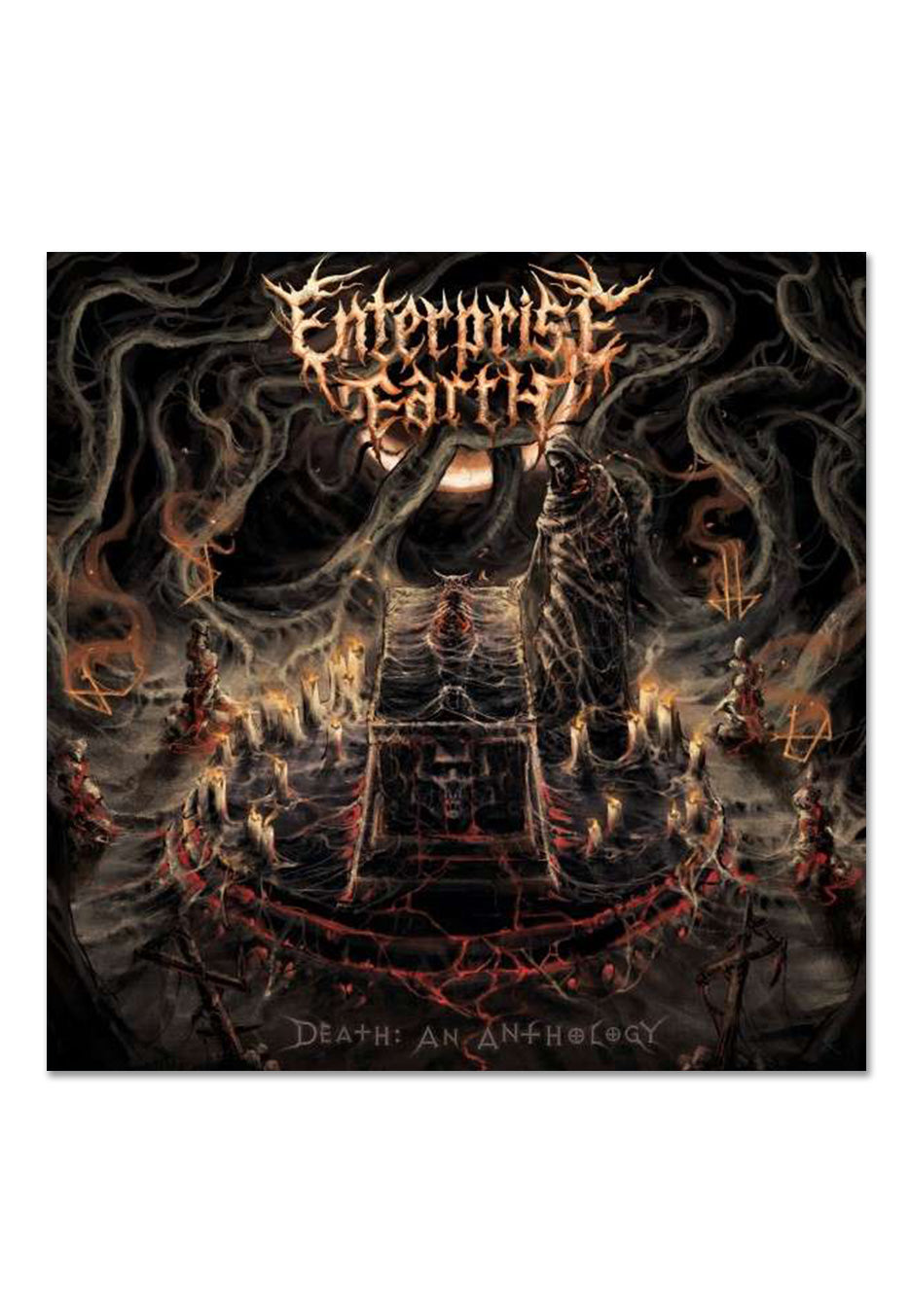 Enterprise Earth - Death: An Anthology Ltd. Translucent Ruby/Black - Colored 2 Vinyl | Neutral-Image