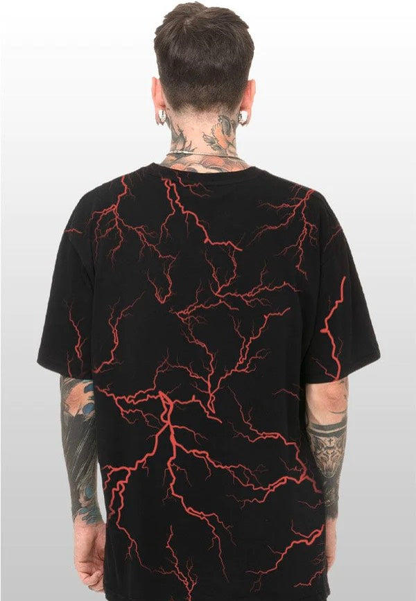 Stay Cold Apparel - Lightning Strikes Black - T-Shirt | Men-Image