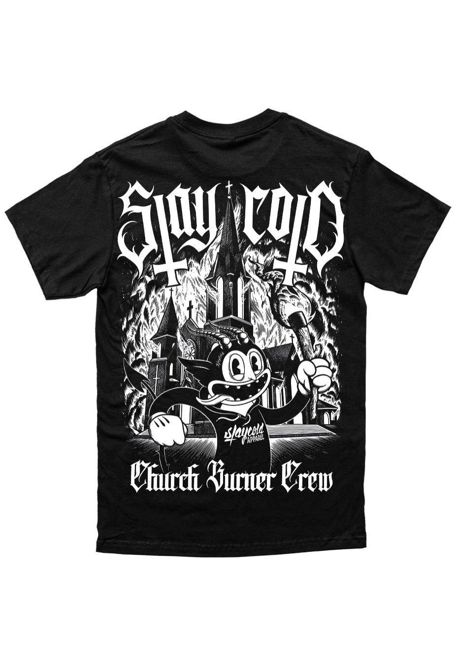 Stay Cold Apparel - Church Burner Crew Black - T-Shirt | Men-Image