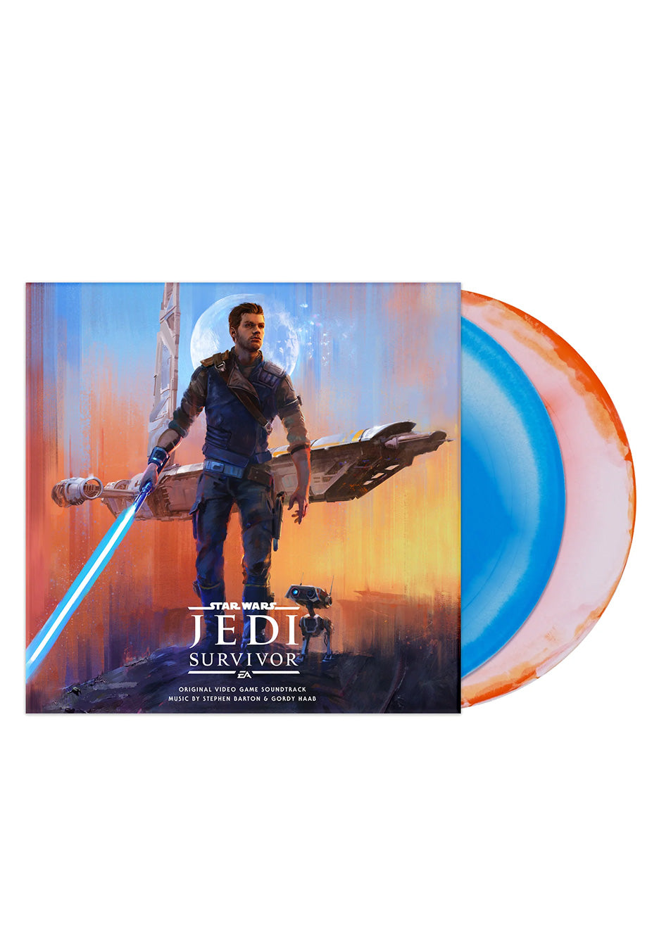 Star Wars - Star Wars Jedi: Survivor OST (Barton / Haab) Ltd. Lightsaber Blue & Red - Colored 2 Vinyl | Neutral-Image