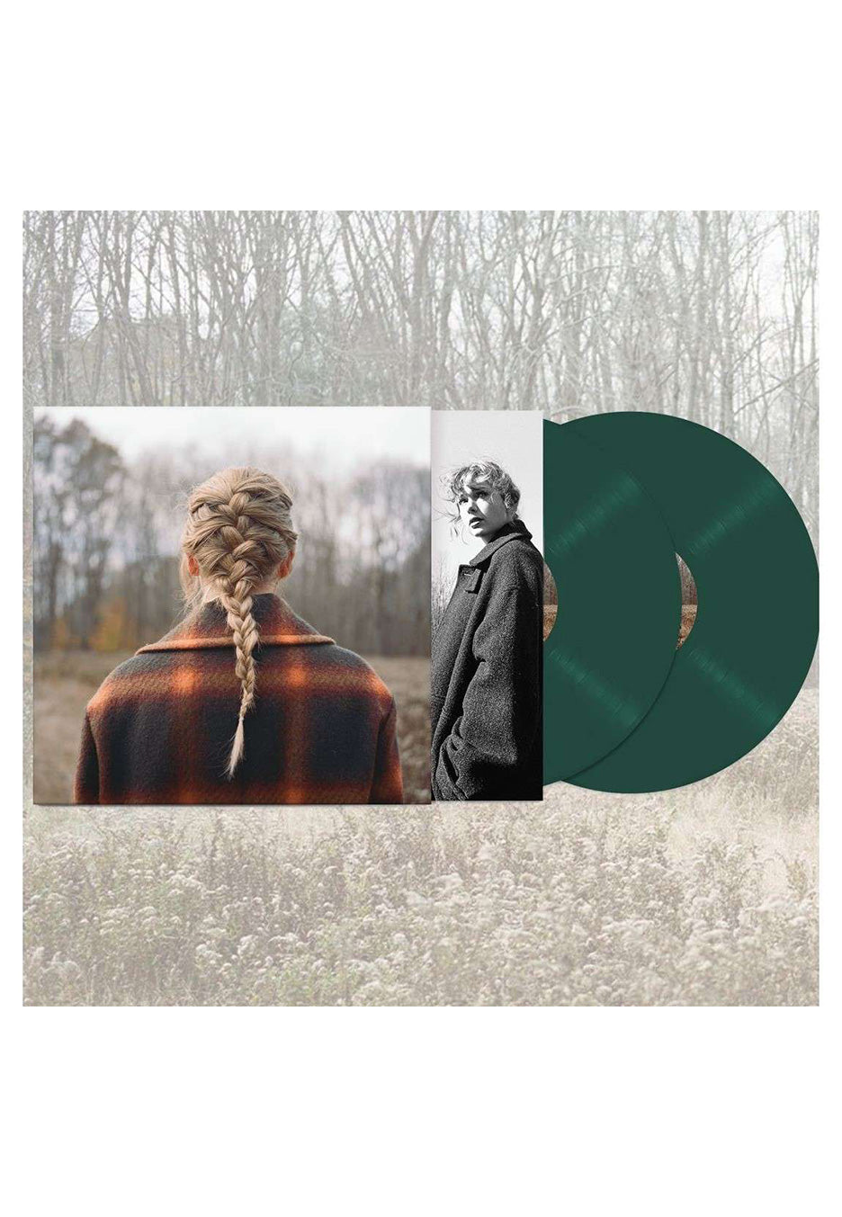 Taylor Swift - Evermore (Deluxe Version) Ltd. Opaque Green - Colored 2 Vinyl | Neutral-Image