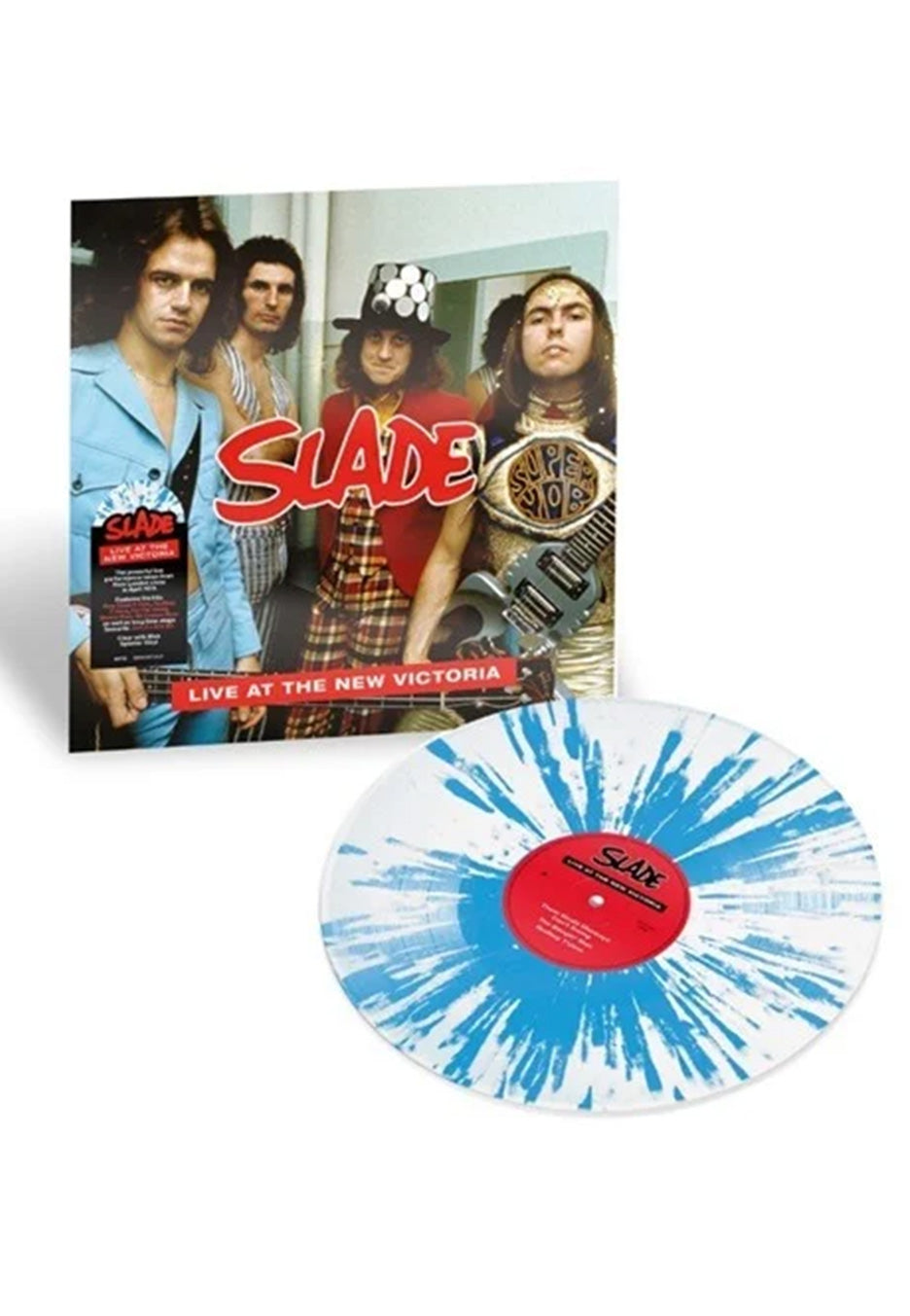 Slade - Live At The New Victoria Ltd. Clear w/ Blue - Splattered 2 Vinyl | Neutral-Image