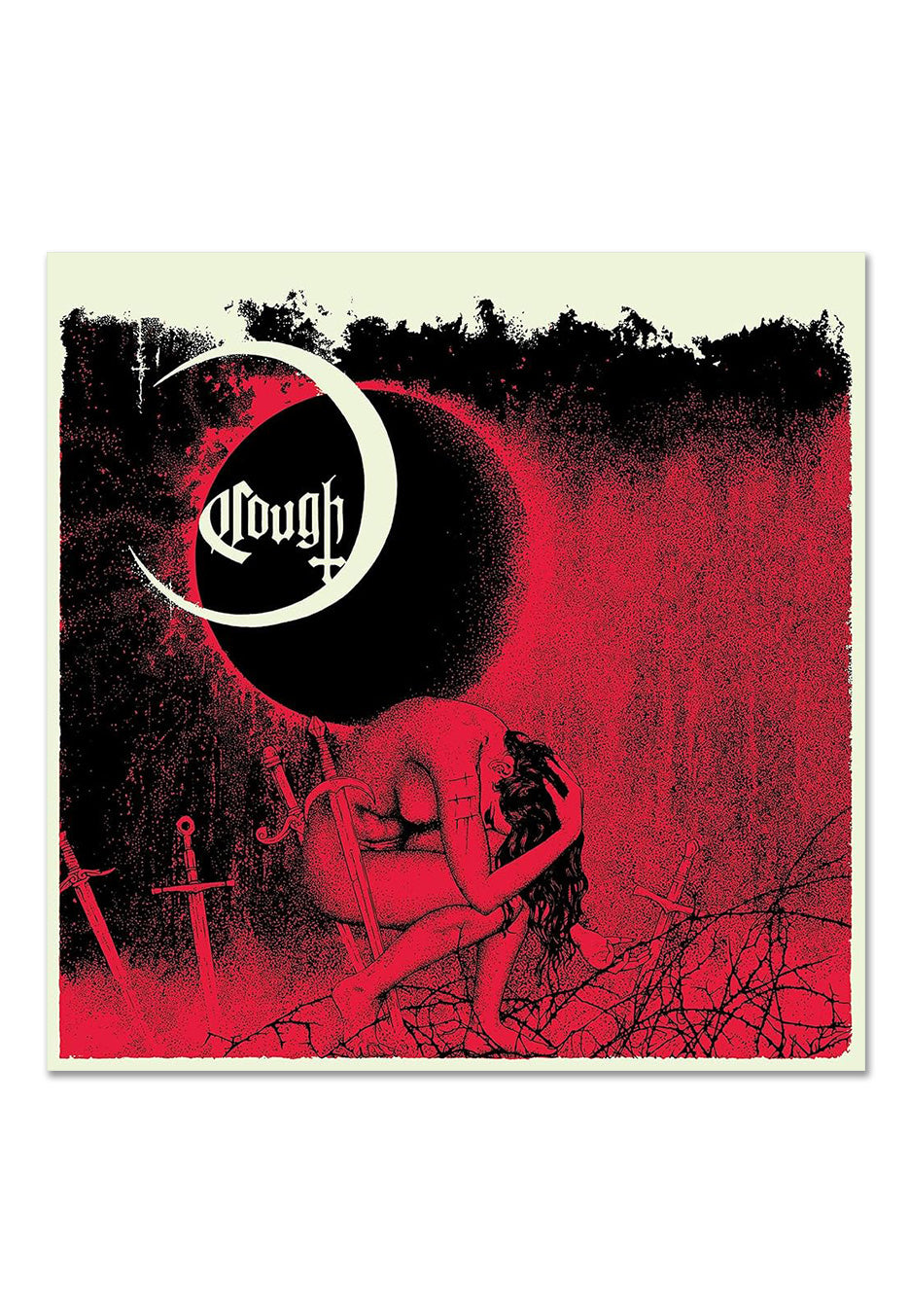 Cough - Ritual Abuse Ltd. Black Ice w/ Neon Magenta/Bone White/Magenta - Splattered 2 Vinyl | Neutral-Image