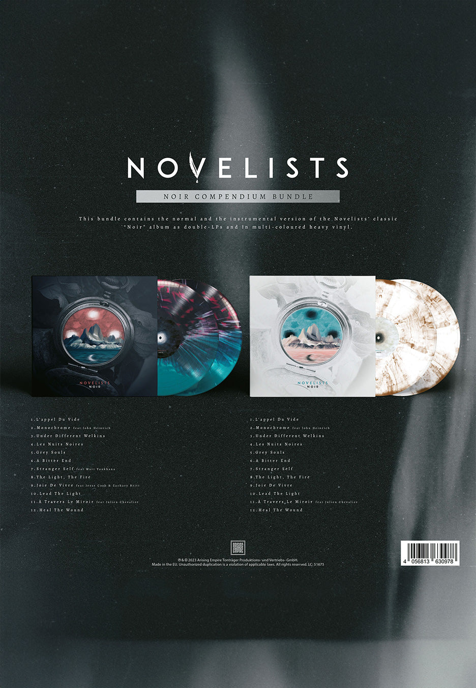 Novelists - Noir (Compendium Bundle) Ltd. Ice Blue/Black w/ Red/Blue & White w/ Dust - Colored 4 Vinyl | Neutral-Image