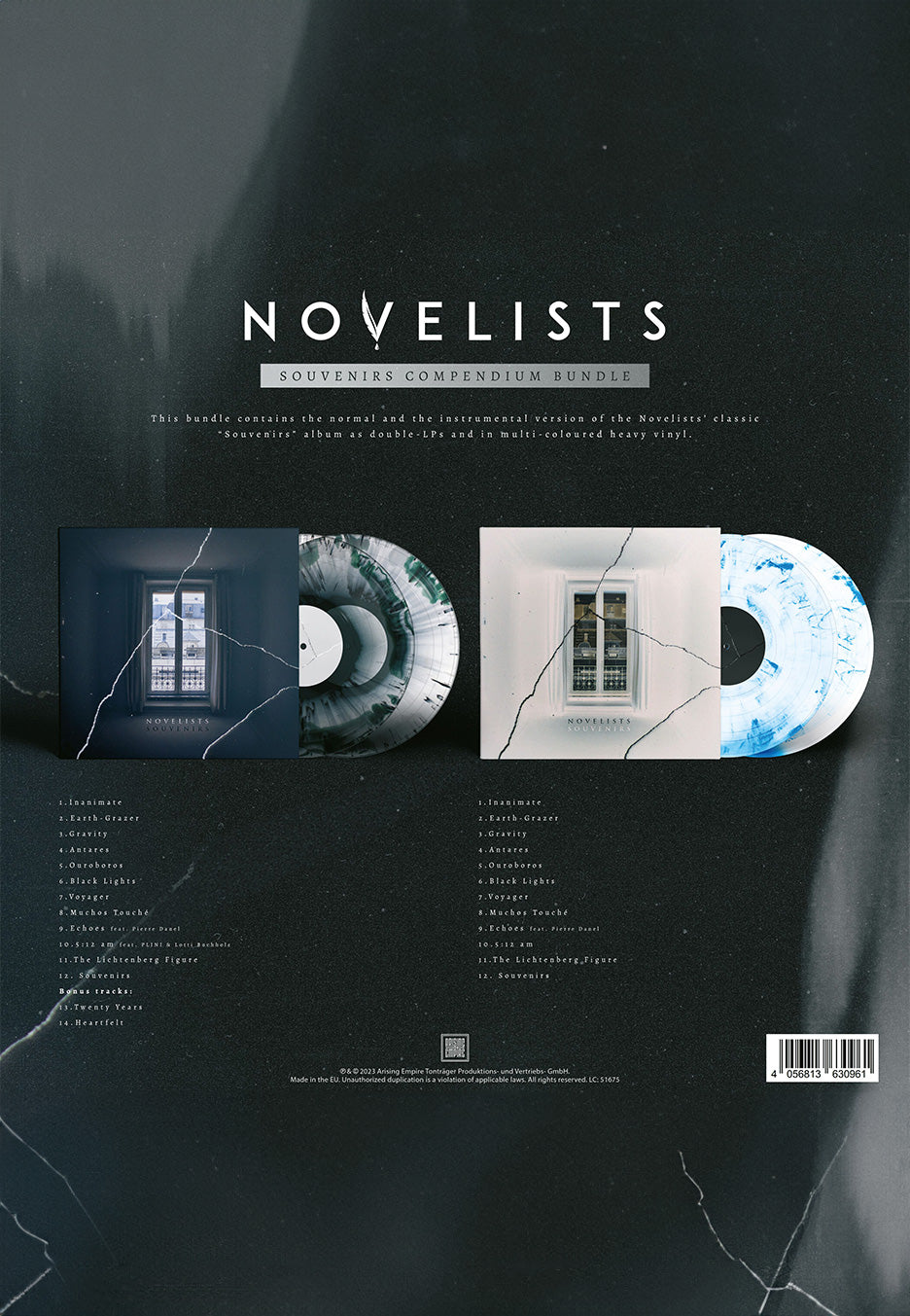 Novelists - Souvenirs (Compendium Bundle) Ltd. Clear w/ Green/Black & White w/ Blue - Colored 4 Vinyl | Neutral-Image