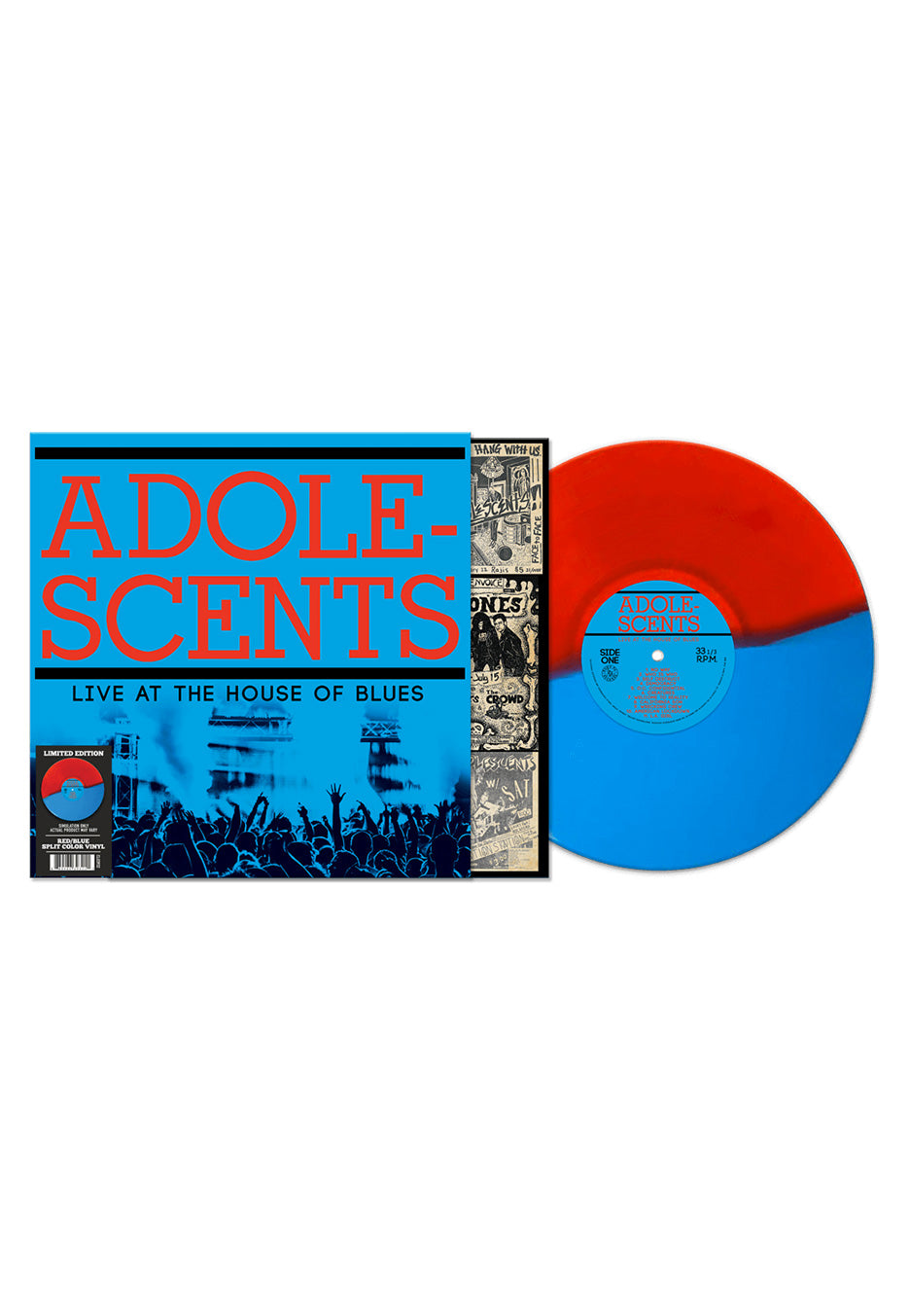 Adolescents - Live At The House Of Blues Ltd. Red/Blue Split - Colored Vinyl | Neutral-Image