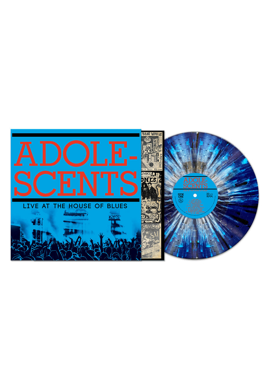 Adolescents - Live At The House Of Blues Ltd. Blue w/ Light Blue - Splattered Vinyl | Neutral-Image