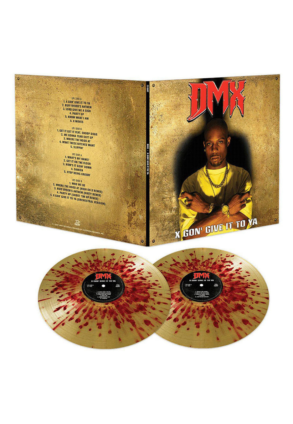 DMX - X Gon' Give It To Ya Ltd. Gold w/ Red - Splattered 2 Vinyl | Neutral-Image