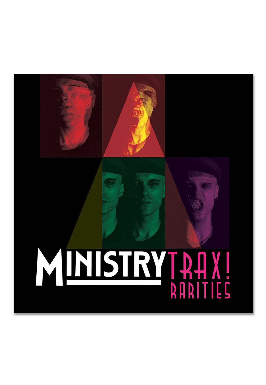 Ministry - Trax! Rarities Ltd. Magenta w/ Black/White - Splattered 2 Vinyl | Neutral-Image