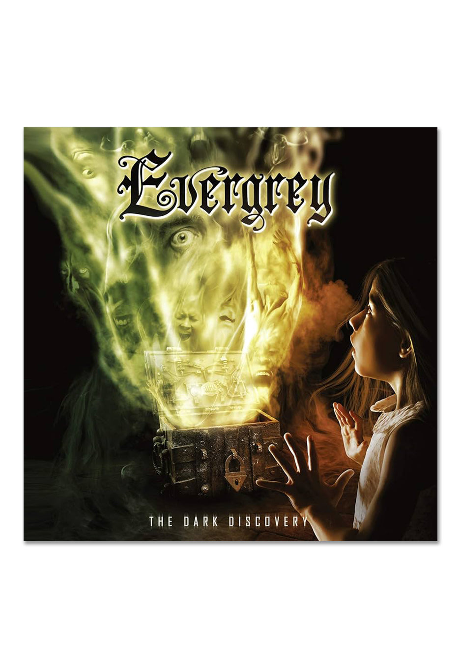 Evergrey - The Dark Discovery Ltd. Yellow/White/Black - Marbled Vinyl | Neutral-Image