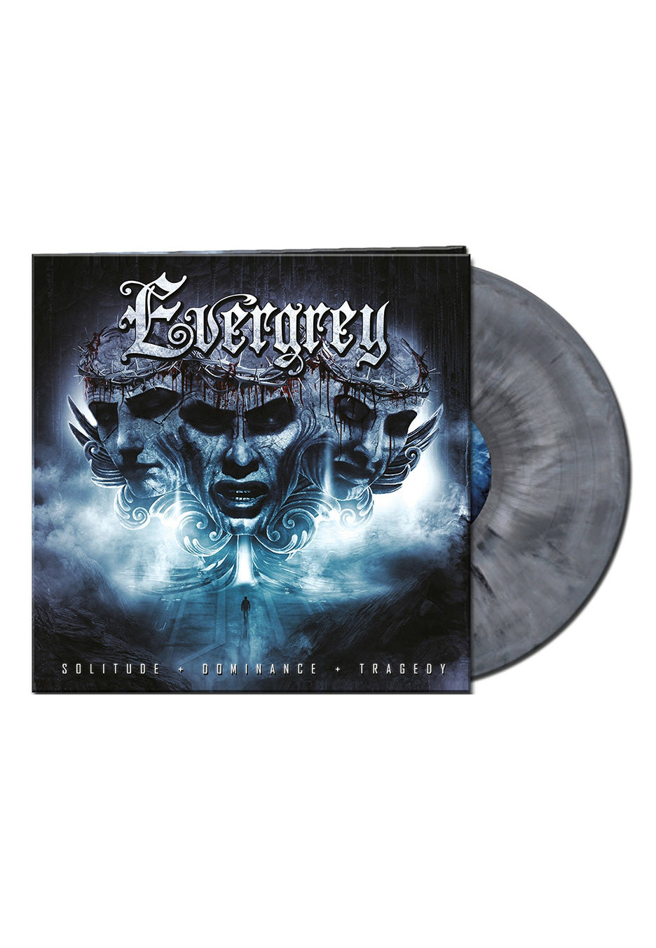 Evergrey - Solitude, Dominance, Tragedy Ltd. Silver/White/Black - Marbled Vinyl | Neutral-Image