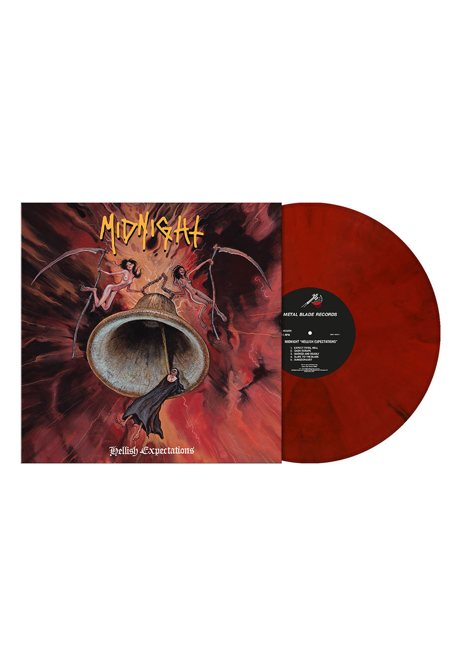 Midnight - Hellish Expectations Crimson Red w/ Black Smoke - Colored Vinyl | Neutral-Image