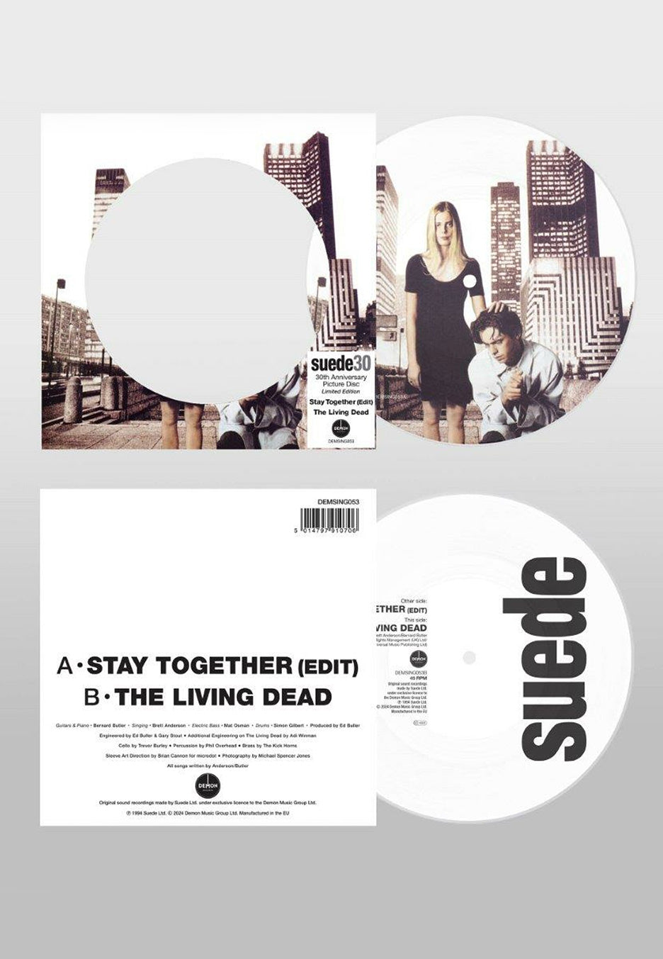 Suede - Stay Together / The Living Dead (Limited 30th Anniversary) - Picture 7 Inch | Neutral-Image