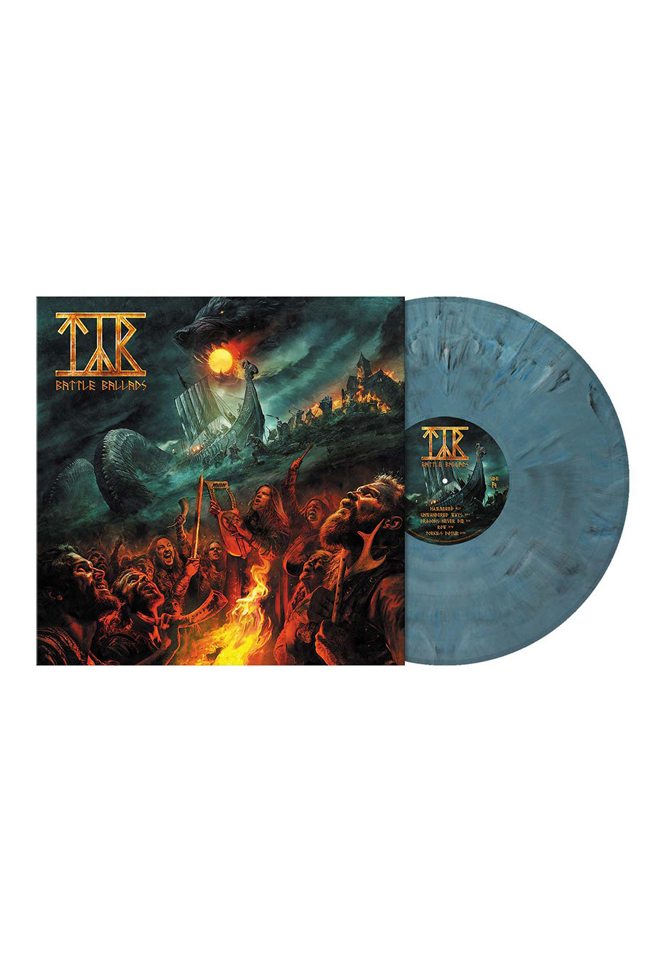 Týr - Battle Ballads Ltd. Thunderous Sky Blue - Marbled Vinyl | Neutral-Image