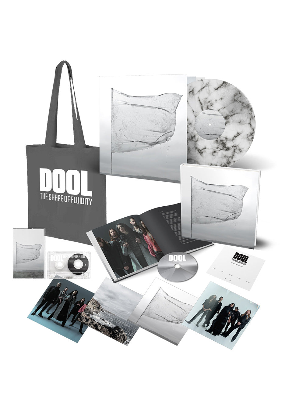 Dool - The Shape Of Fluidity Ltd. Black/White - Marbled Vinyl + Mediabook CD + MC Boxset | Neutral-Image