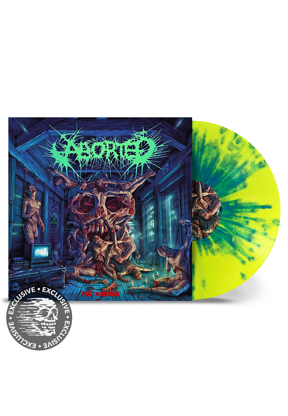 Aborted - Vault Of Horrors Yellow/Blue - Splattered Vinyl | Neutral-Image