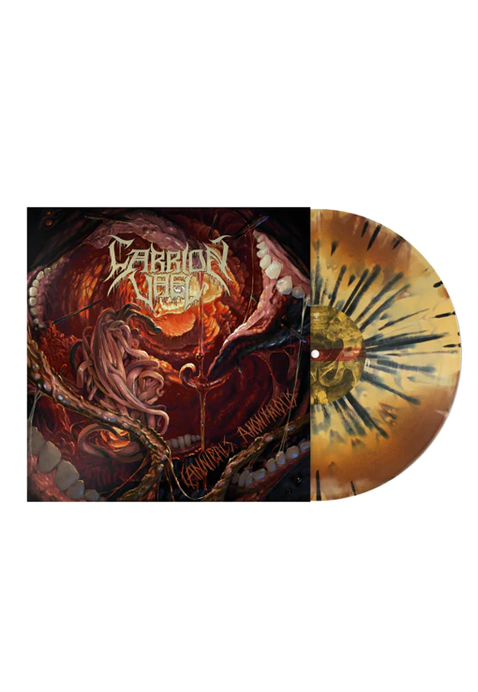 Carrion Vael - Cannibals Anonymous Ltd. Amber Splatter Burst - Splattered Vinyl | Neutral-Image