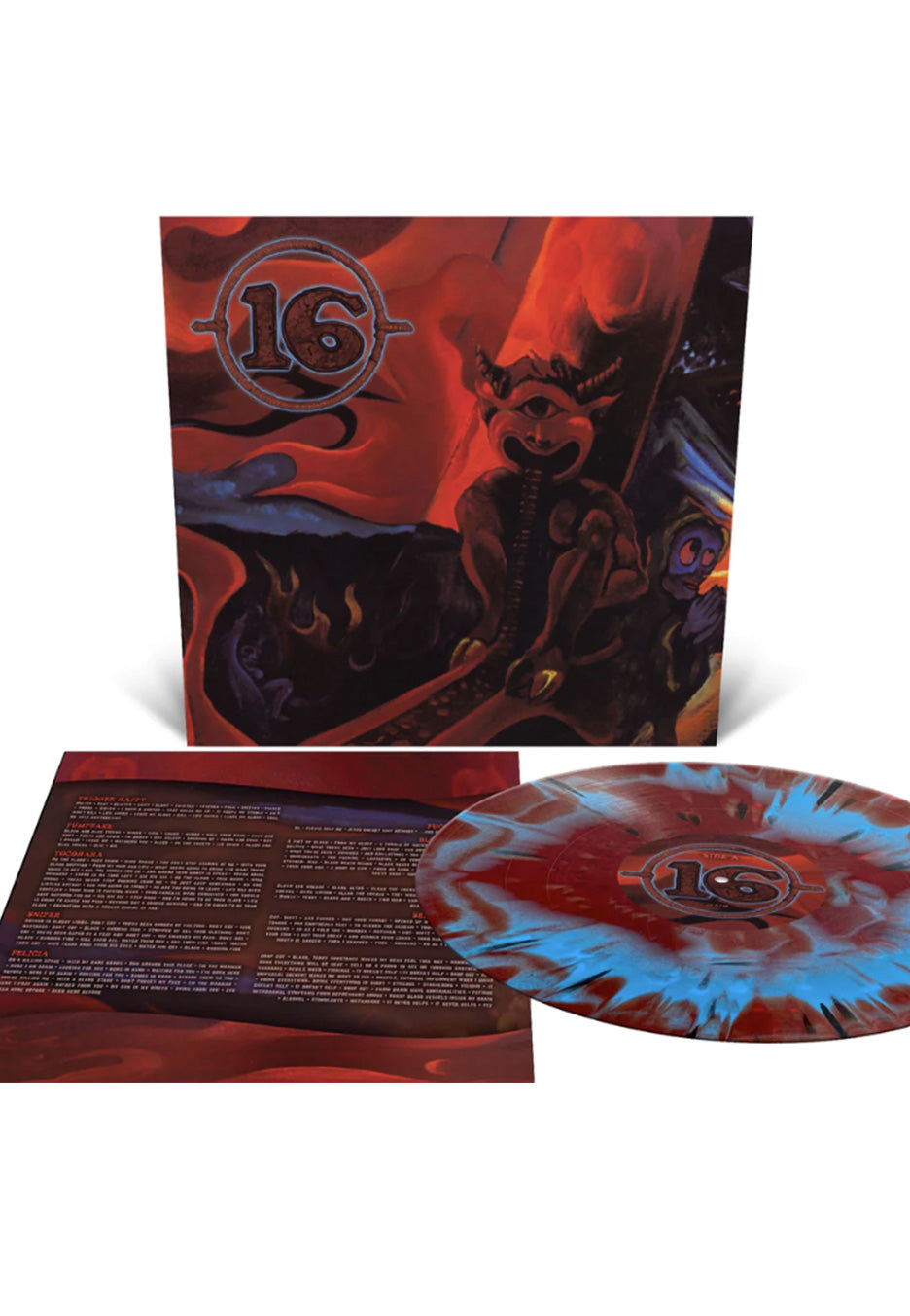 16 - Drop Out Ltd. Cyan Blue/Blood Red w/ Cyan Blue/Blood Red/Black - Splattered Vinyl | Neutral-Image