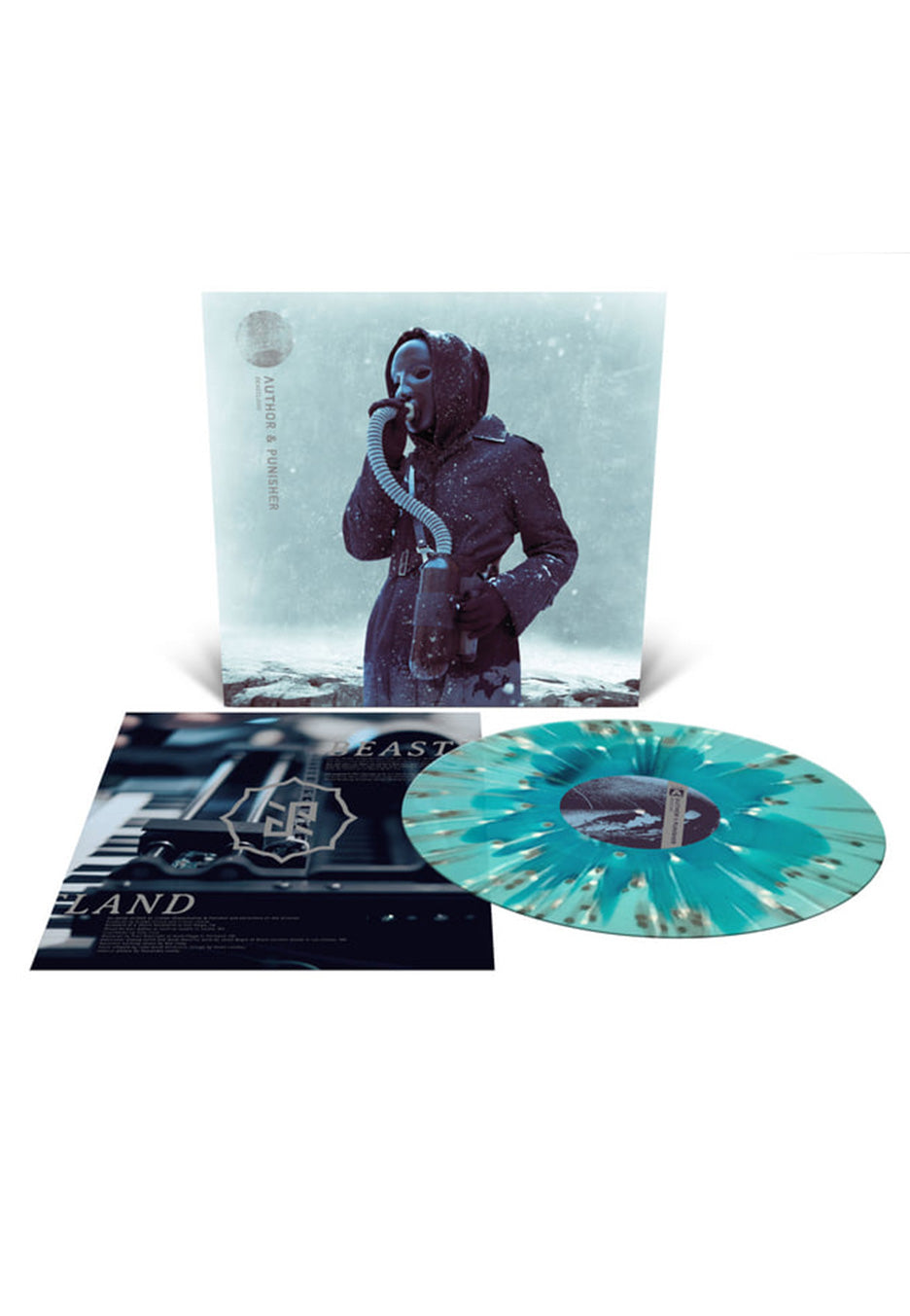 Author & Punisher - Beastland Ltd. Sea/Electric Blue w/ Metallic Silver/White - Splattered Vinyl  | Neutral-Image