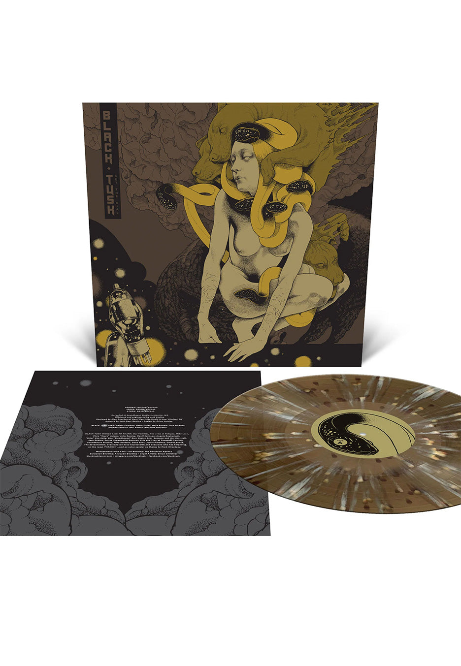 Black Tusk - Set The Dial Ltd. Black Ice w/ Mustard/Bone White/Brown - Splattered Vinyl | Neutral-Image